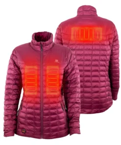 'Fieldsheer' Women's Heated Backcountry Jacket - Burgundy
